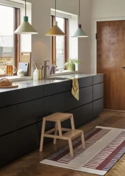 Hanglamp metaal - bruin/groen/geel