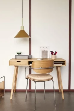 Hanglamp metaal - zand/bruin