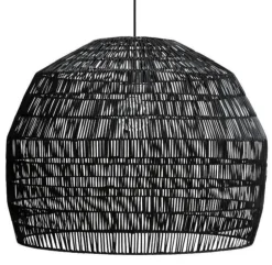 Hanglamp Nama 3 zwart rotan ø72cm