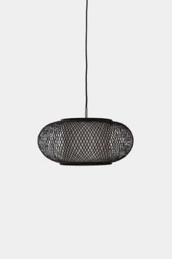 Hanglamp Twiggy AL bruin bamboe ø40cm