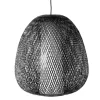 Hanglamp Twiggy Egg bruin bamboe ø60cm