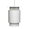 Hanglamp wit metaal mesh