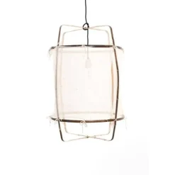 Hanglamp Z1 bamboo wit cashmere ø67x100cm