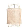 Hanglamp Z2 blond bamboe naturel karton ø67x100cm