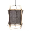 Hanglamp Z22 blond bamboe zwart cashmere ø48,5x72,5cm
