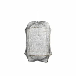 Hanglamp Z1 zwart sisal net grijs ø67x100cm
