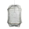 Hanglamp Z5 zwart sisal net grijs ø42x57cm