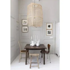 Hanglamp Z1 zwart sisal net tea dyed ø67x100cm