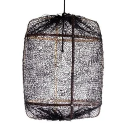 Hanglamp Z5 zwart sisal net ø42x57cm