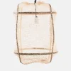 Hanglamp Z5 zwart sisal net tea doek ø42x57cm