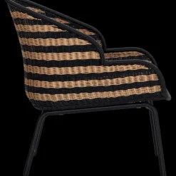 Hapur loungestoel naturel/zwart - 210940305