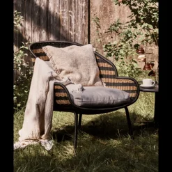 Hapur loungestoel naturel/zwart - 210940305