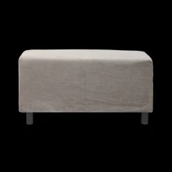 Hazel night poef - grijs/bruin