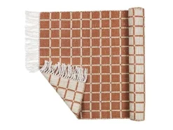 Henny vloerkleed 140x200cm -lichtgrijs/rustiek bruin