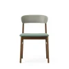 Herit stoel donker eiken/textiel groen - 1401017