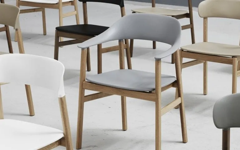 Herit stoel gerookt eiken groen - 1401009