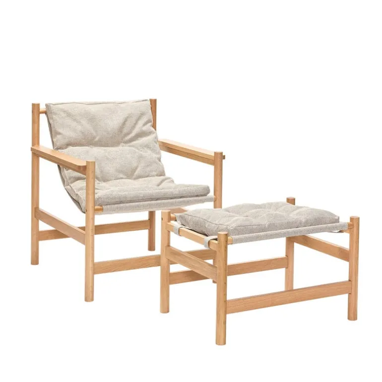 Heritage stoel met voetenbankje - 422007