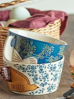 Hezha schalen blauw set van 6 stuks - 82060829