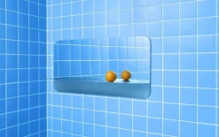 Horizon spiegel horizontaal roestvrijstaal - 605711