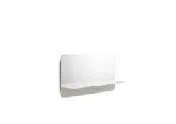 Horizon spiegel met plank horizontaal wit