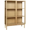 Houten display kast met deuren