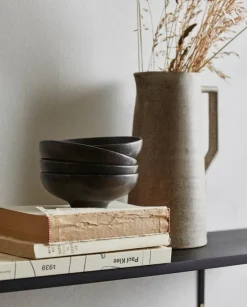 Inez schalen M zwart set van 4 stuks - 6410