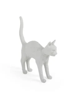 Jobby the cat lamp - wit