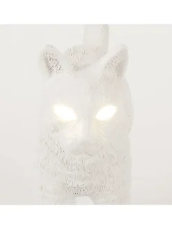 Jobby the cat lamp - wit