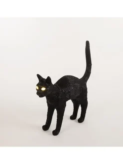 Jobby the cat lamp - zwart