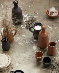 Juniper kopjes bruin set van 6 stuks - 9198