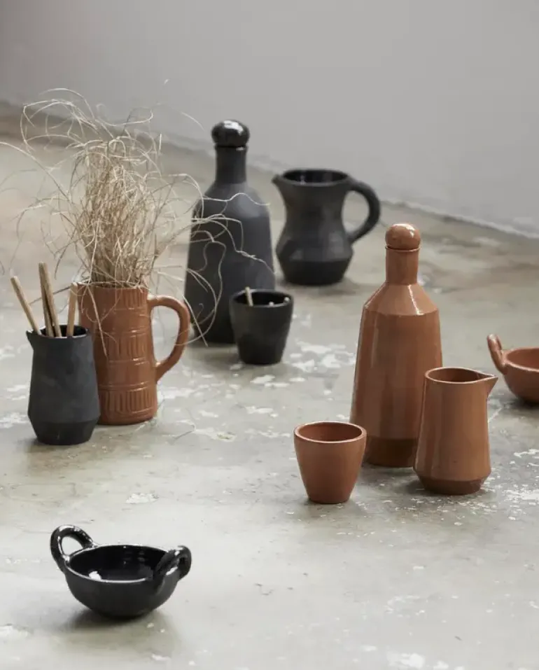 Juniper schaal bruin set van 4 stuks - 9186