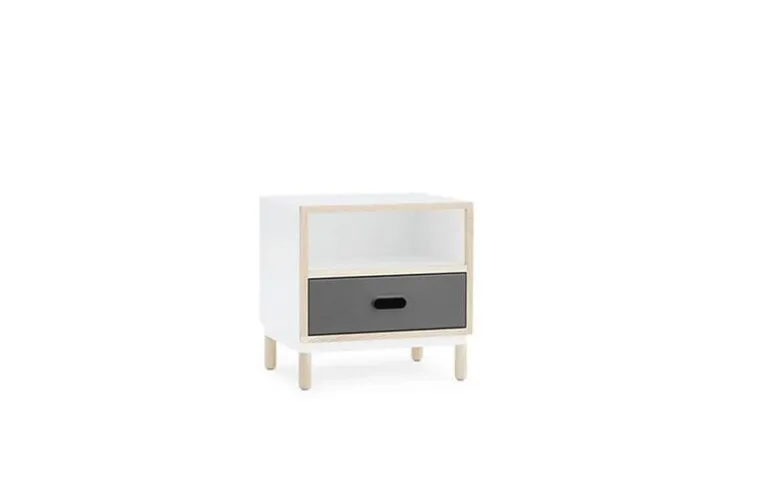Kabino nachtkastje met lade grijs
