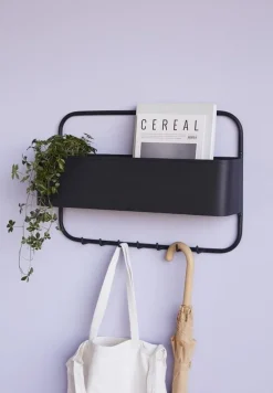 Kapstok met opbergruimte - zwart