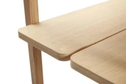 Kast met 5 planken eikenhout - naturel