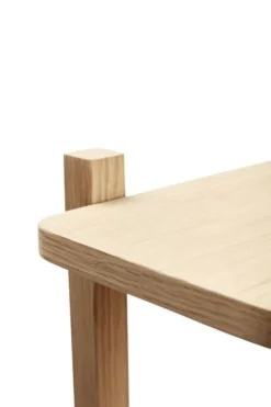 Kast met 5 planken eikenhout - naturel