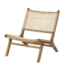 Keila Lounge stoel teak hout - naturel