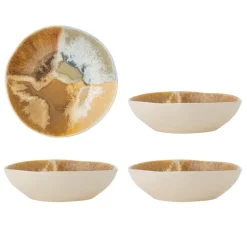 Lacey schalen geel set van 4 stuks - 82072536