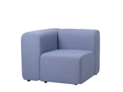 Lagoon bank module hoek rechts - lichtblauw