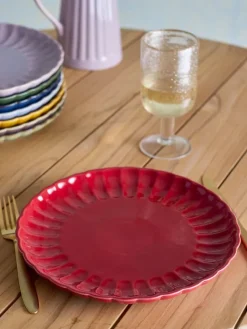 Latina borden Ø27cm rood set van 6 stuks - 82061931