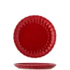 Latina borden Ø20cm rood set van 6 stuks - 82061930