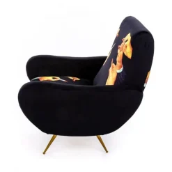 Lipstick armstoel zwart - 16075