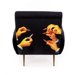 Lipstick armstoel zwart - 16075