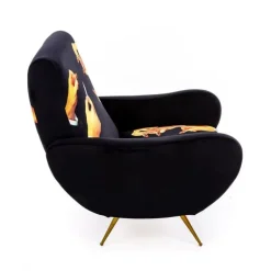 Lipstick armstoel zwart - 16075