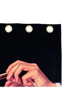 Lipstick gordijn zwart - 02413