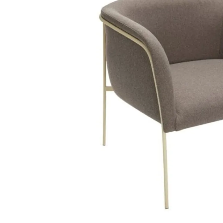 Loungestoel - lichtbruin/geel