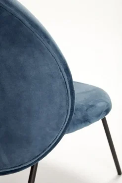 Loungestoel blauw metaal