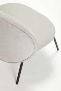 Loungestoel grijs metaal