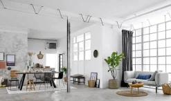 Loungestoel zwart rotan