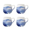Lyre mokken blauw set van 4 stuks - 82072550