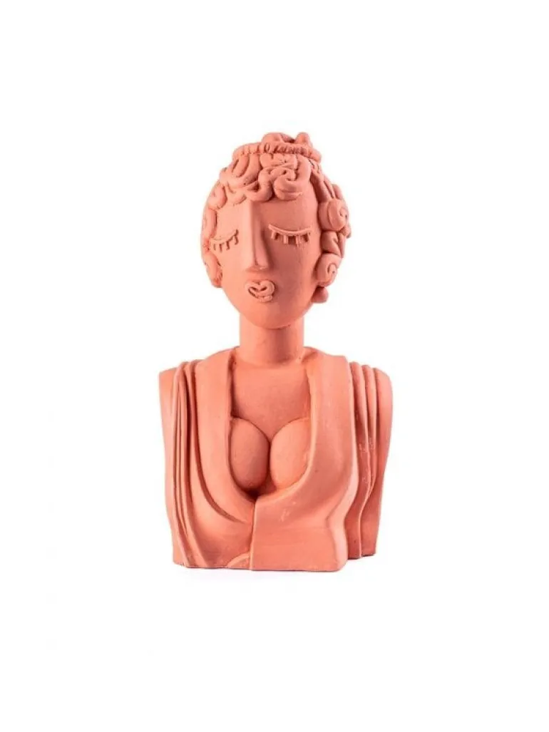 Magna graecia terracotta bust poppea object - 11513